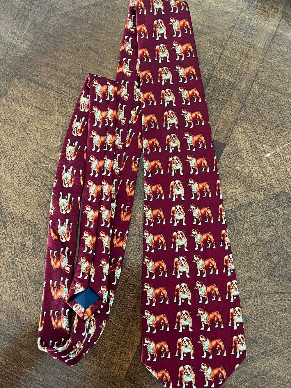 1997 Bulldog Pose Tie